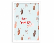 Plakát, You go girl, 20x30 cm